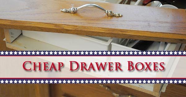 Drawer BOX, Custom, cut to size, Replacement, Cabinet Drawers, Unfinished  Birch